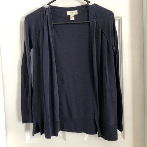 Navy long cardigan